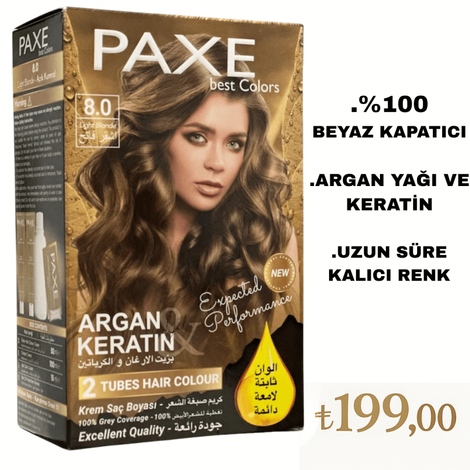PAXE 8.0 Light Blonde (Açık Sarı)